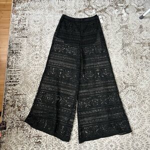 Brand new Anthropologie black lace pants